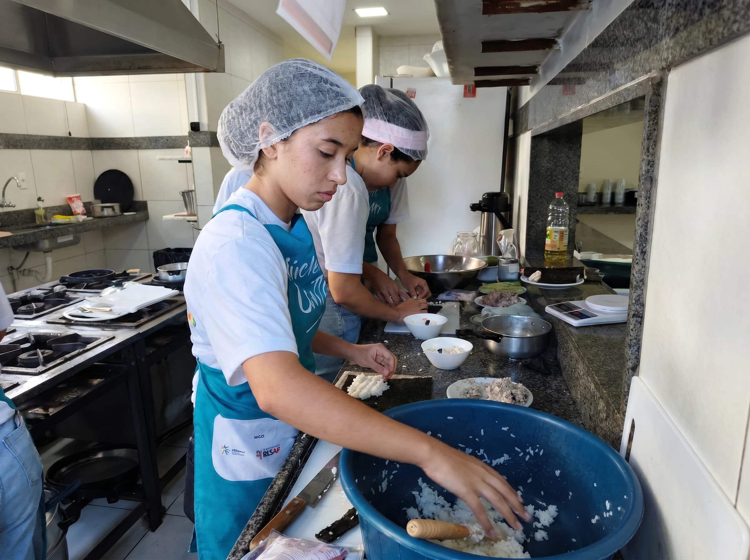 Aulas práticas de gastronomia tradicional no Núcleo Farmabase Guarabira